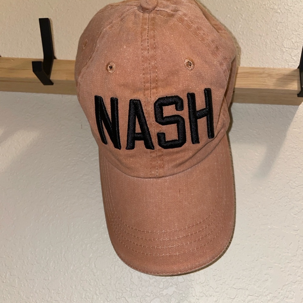 Ash Embroidered Baseball Cap - Tan